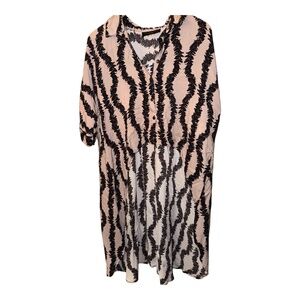 Lexbreezy Lex Breezy Hawaii Hi Lo Top Shirt xL Lei Print